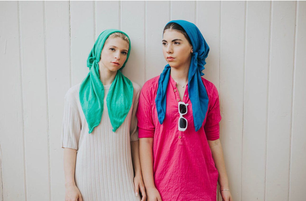 Royal Blue Terry Pre Tie Adjustable