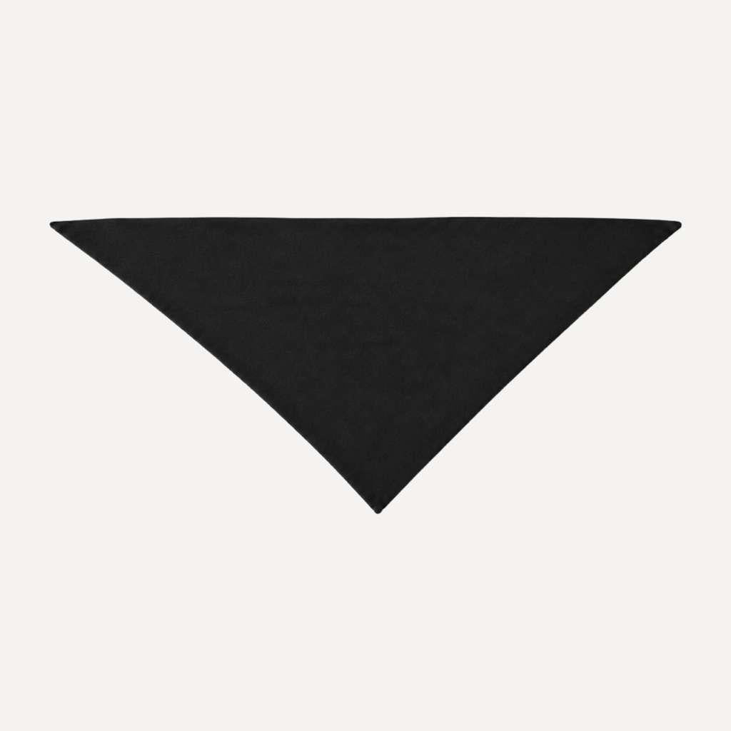 Black Solid Head Scarf by TUK in a classic triangle design, versatile lightweight scarf for everyday styling and modest wear.