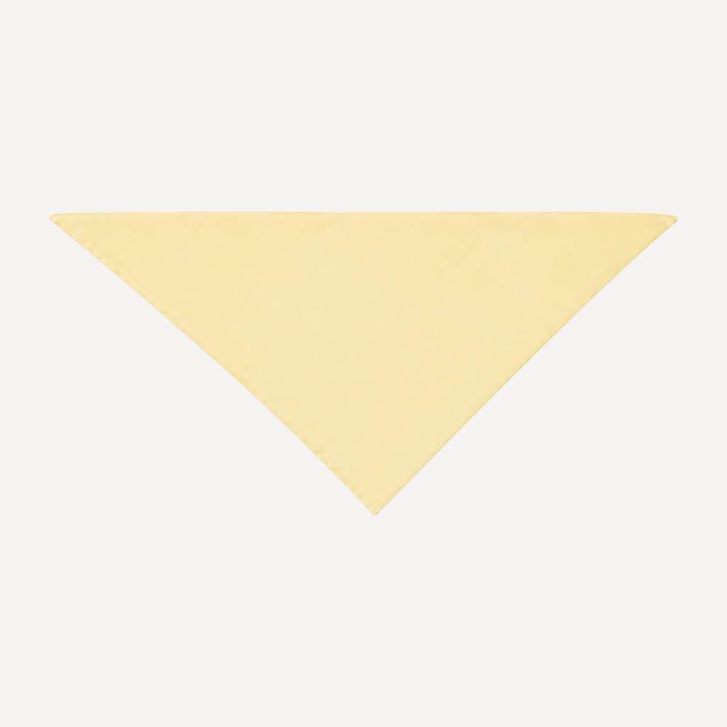 Butter Yellow Solid Head Scarf by TUK in a soft pastel solid color, lightweight triangle bandana for chic everyday styling.