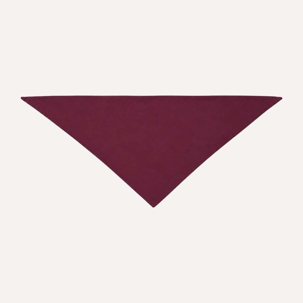 Deep Burgundy Solid Head Scarf by TUK in rich burgundy, soft fabric triangle bandana for chic everyday and modest styling.