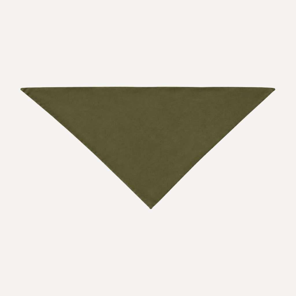 Deep Olive Solid Head Scarf in soft olive green, minimalist triangle headscarf for everyday wear, casual styling, and comfort.