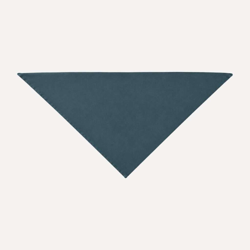 Deep Teal Solid Head Scarf by TUK in a rich solid teal shade, featuring a soft triangular silhouette for versatile styling.