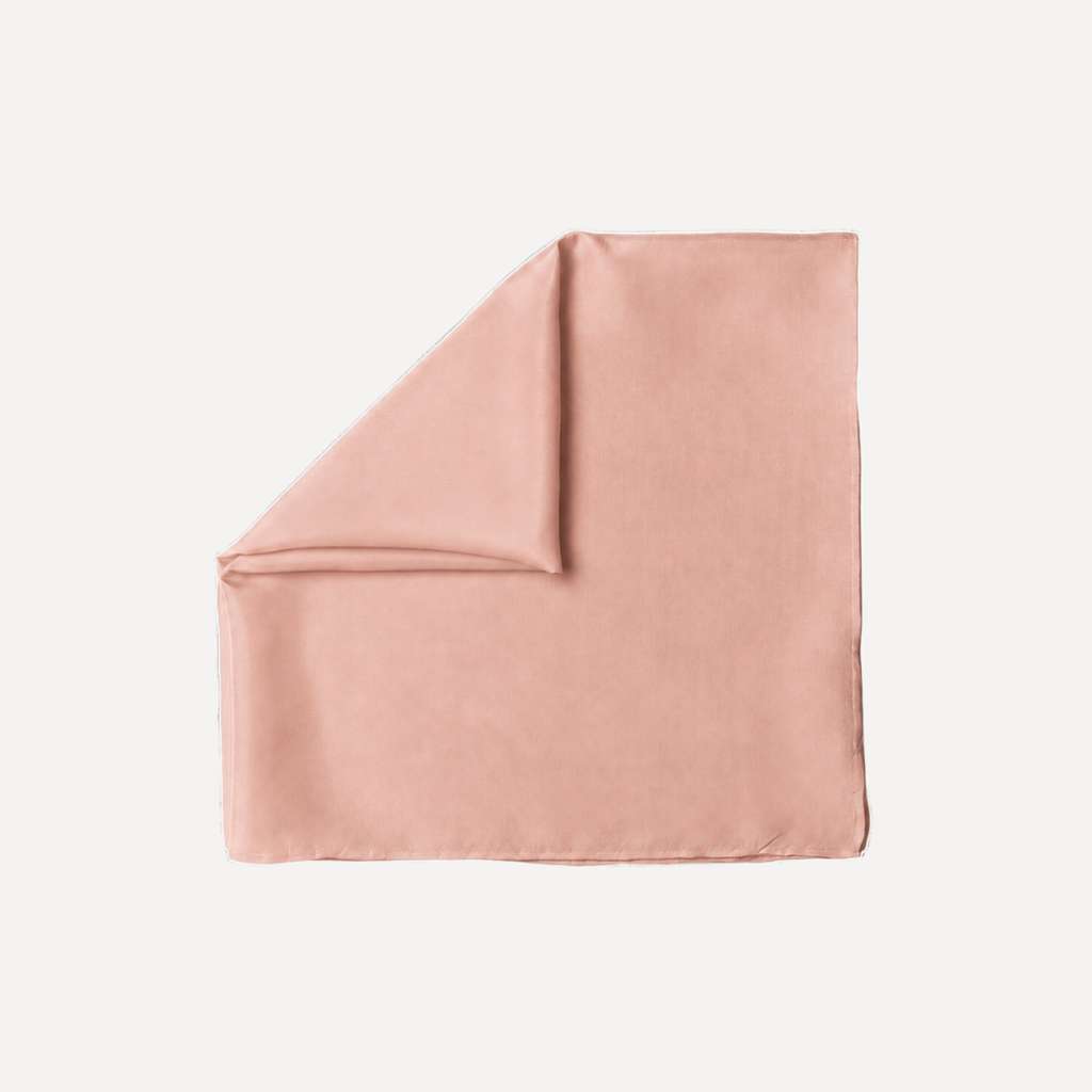 Dusty Rose Solid Head Scarf by TUK in a soft blush pink shade, featuring a lightweight drape and elegant solid design.