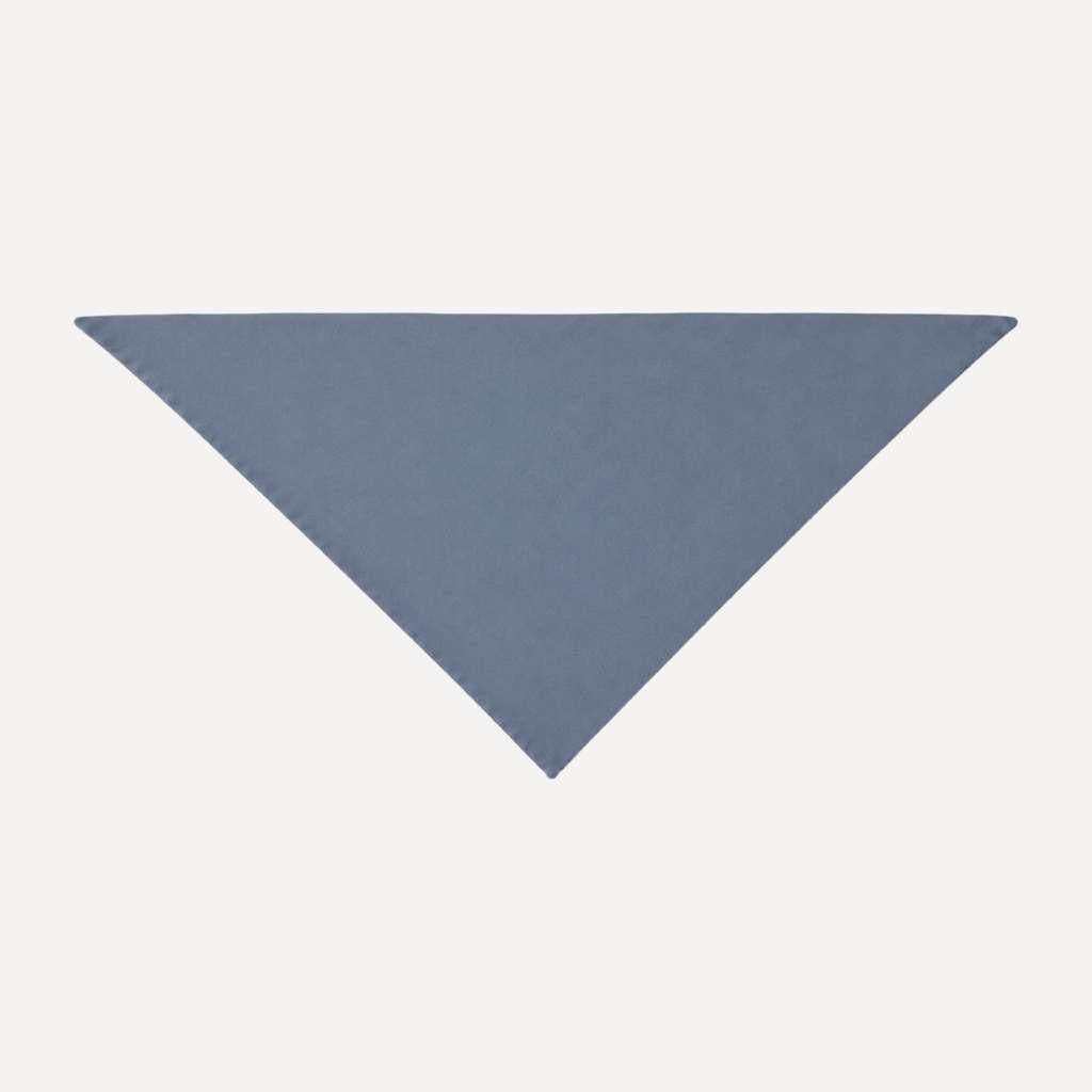 Dusty Blue Solid Head Scarf by TUK in a soft solid blue hue, shown flat in a classic triangle shape for versatile styling.