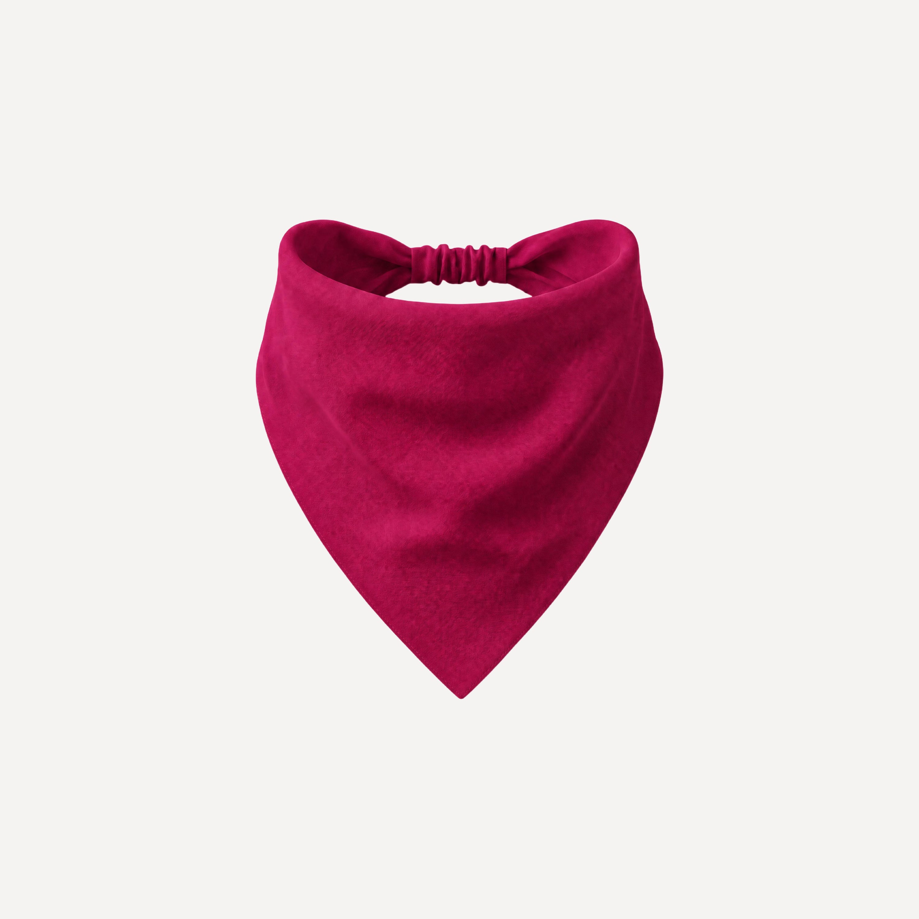 Fuchsia Solid Headband Bandana by TUK featuring a vibrant pink solid design, soft fabric, and comfortable elastic headband.