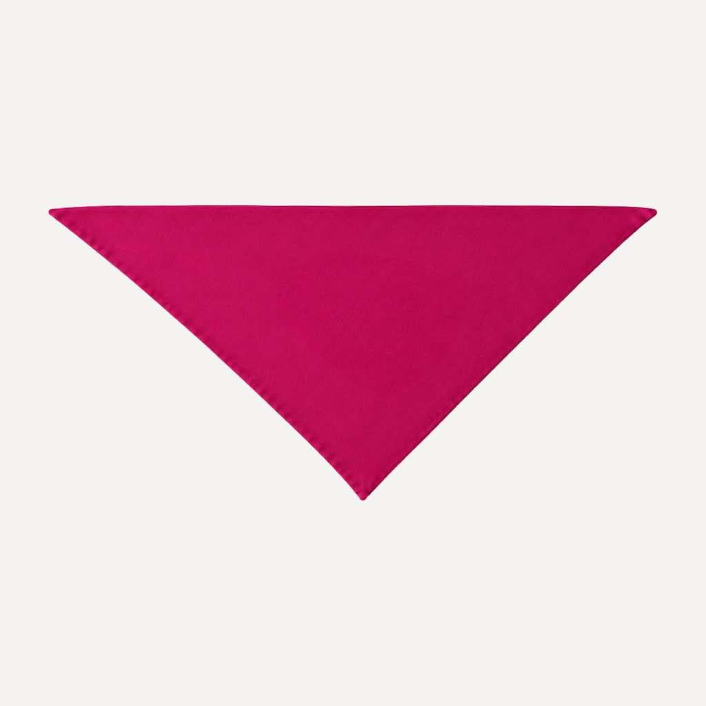 Fuchsia Solid Head Scarf by TUK in vibrant pink, lightweight triangular headscarf for stylish everyday hair styling.