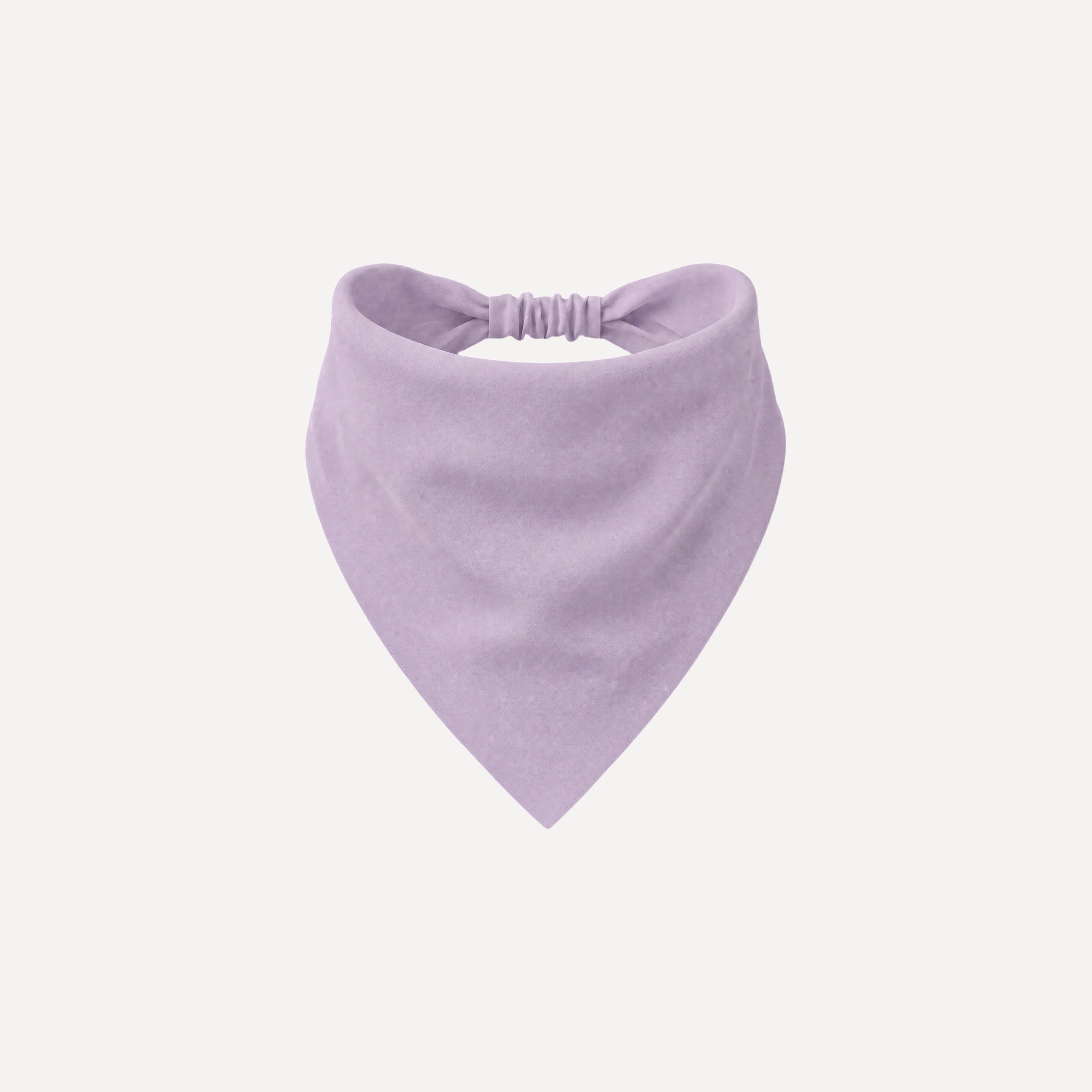 Lavender Solid Headband Bandana by TUK featuring a soft solid-color bandana design with a comfortable elastic headband.
