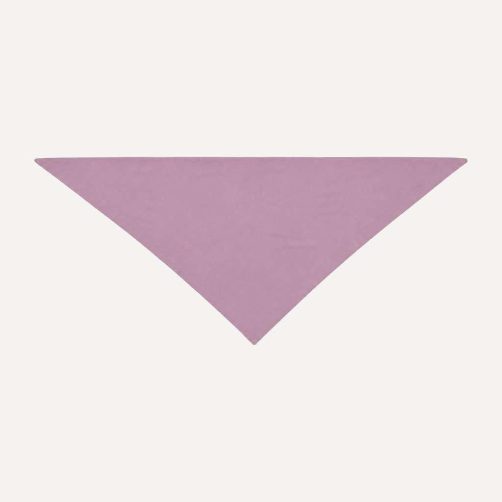 Muted Mauve Solid Head Scarf by TUK in a soft solid mauve hue, displayed flat in a classic triangle shape on a white background.