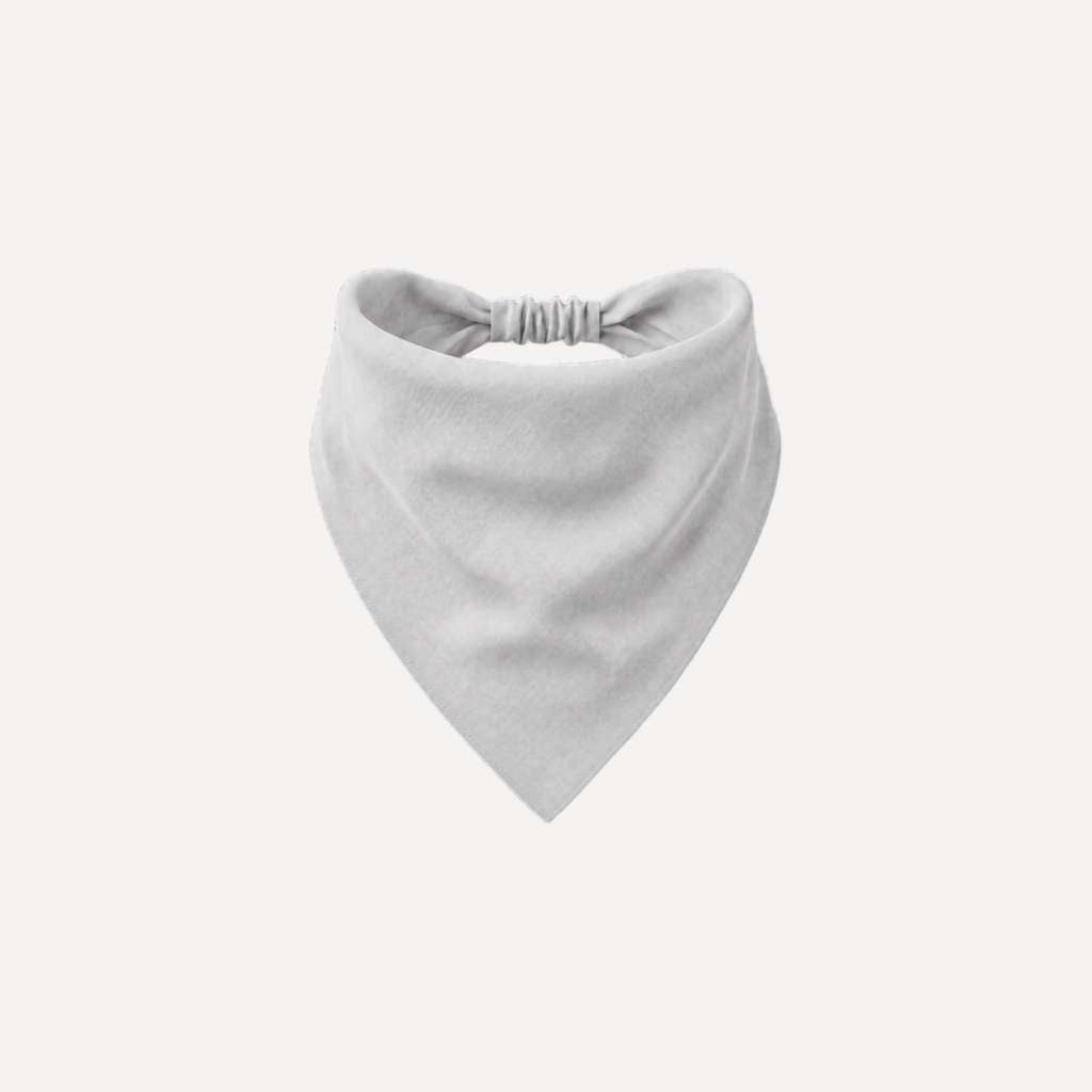 Pale Gray Solid Headband Bandana by TUK – soft neutral gray headscarf headband with stretchy fit, minimalist style, and all-day comfort.