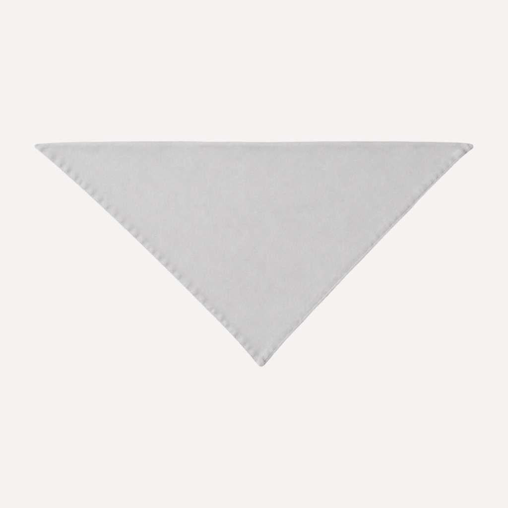 Pale Gray Solid Head Scarf in a soft neutral shade, minimalist triangle bandana for versatile everyday styling and comfort.