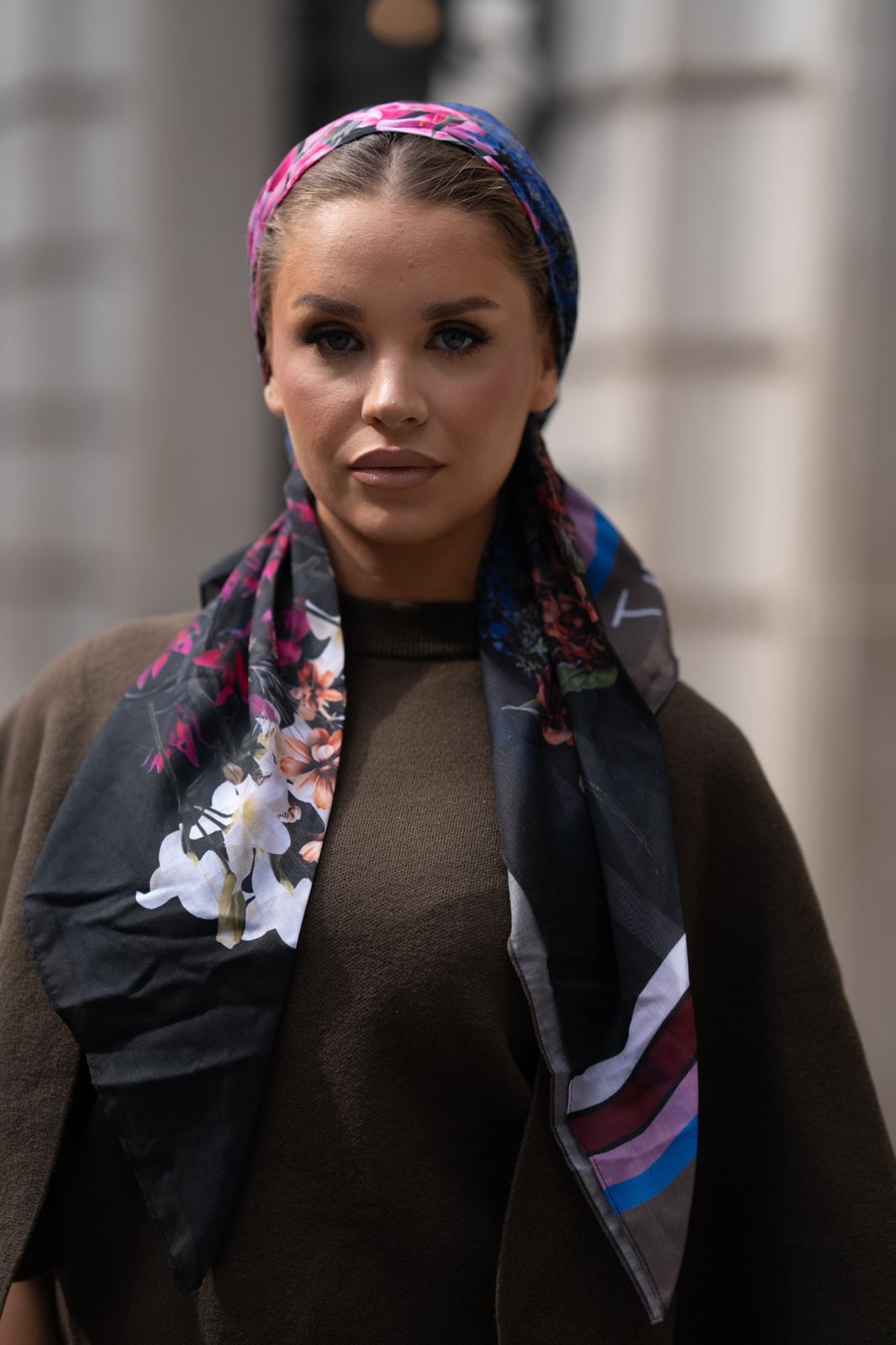 Petal Pusher Pre-tied Head Scarf