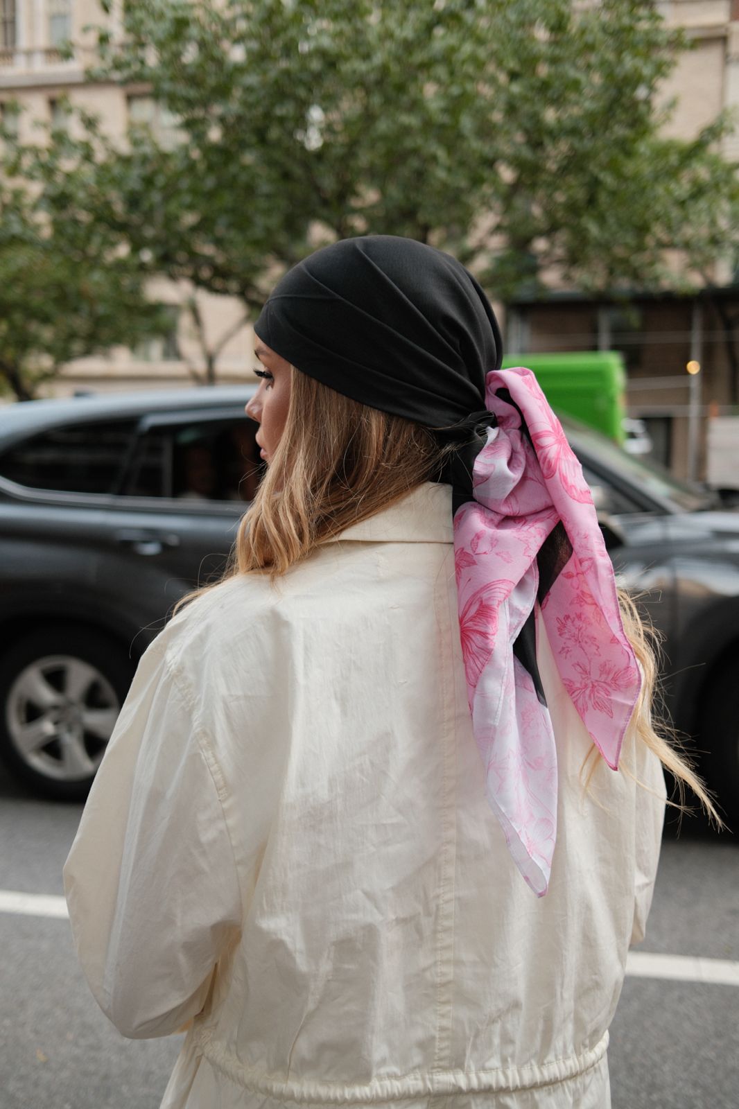 Pink Slip Head Scarf