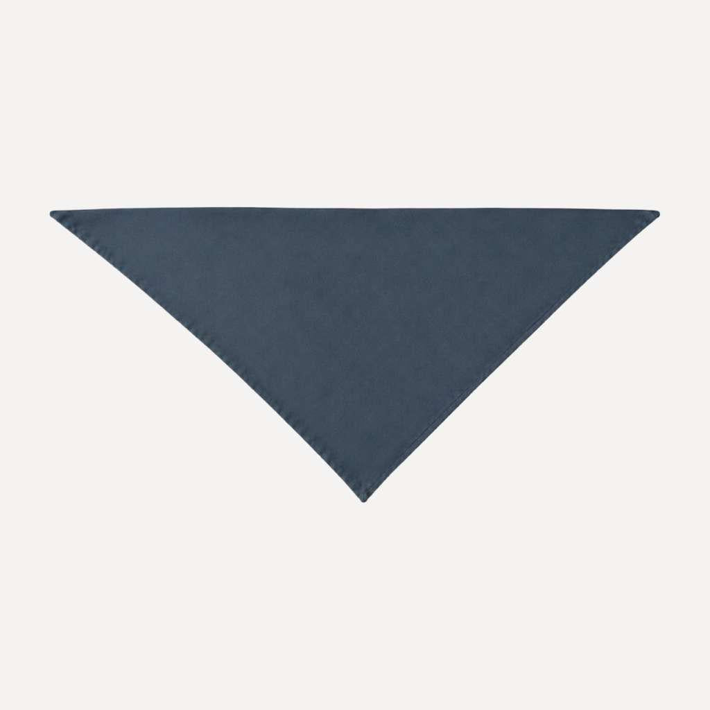 Slate Blue Solid Head Scarf by TUK in soft solid fabric, versatile triangle bandana for stylish everyday wear and comfort.