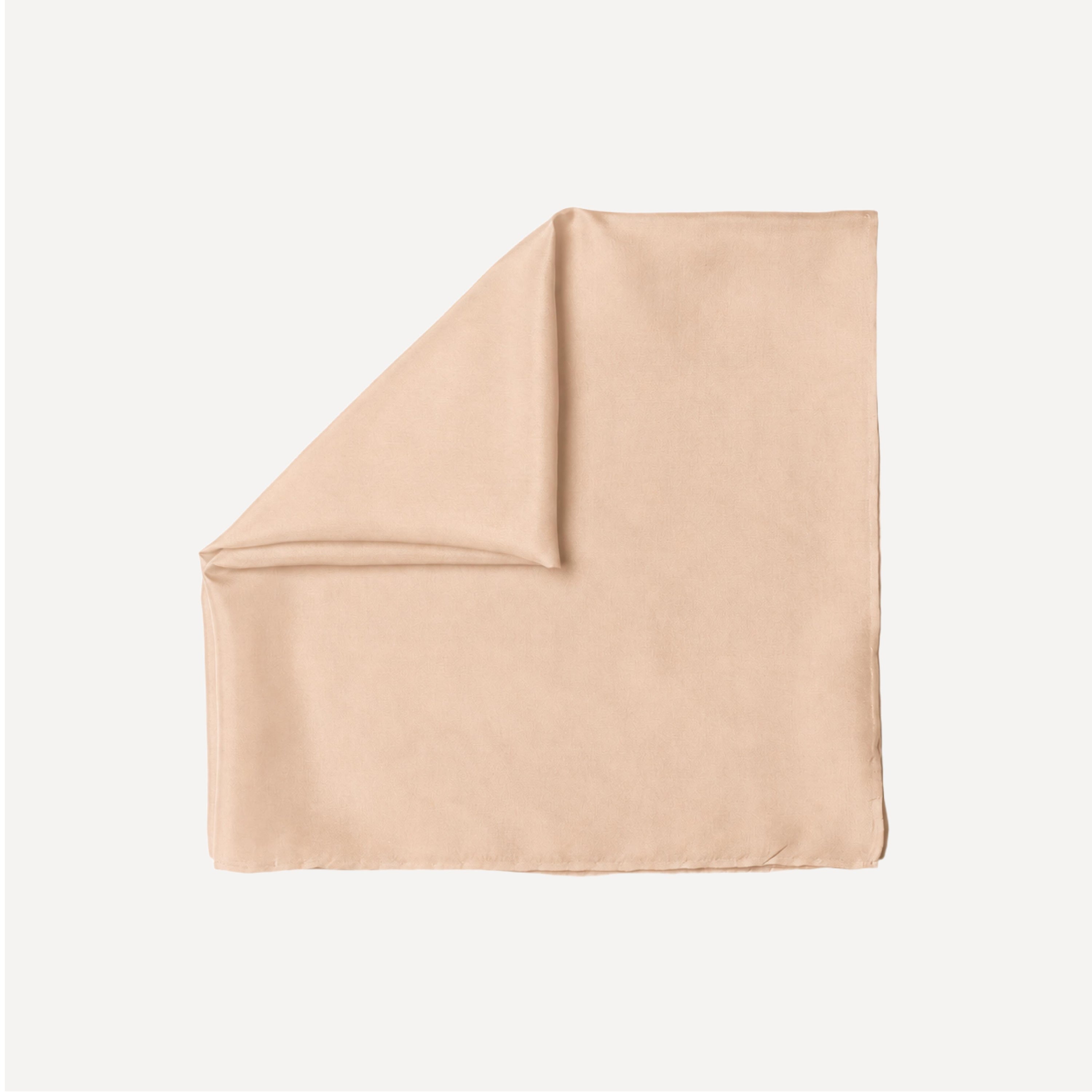 Soft Cream Solid Head Scarf by TUK in a soft neutral cream shade, featuring a smooth drape and elegant minimalist design.