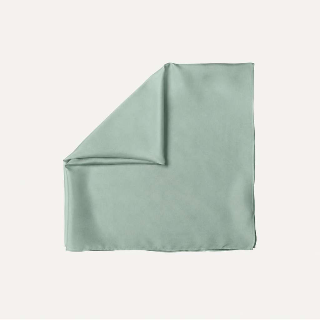 Soft Mint Solid Head Scarf by TUK in a pastel mint green shade, featuring a smooth drape and minimalist solid design.