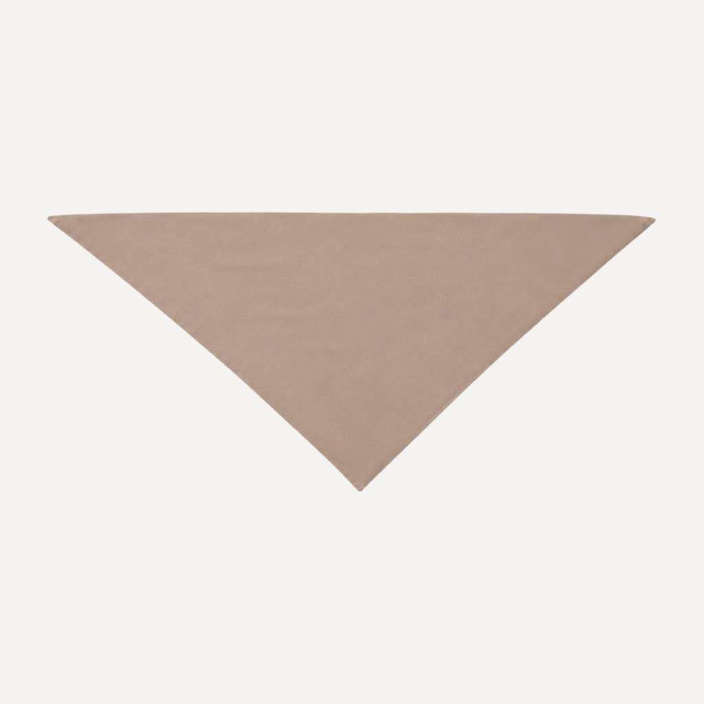 Warm Taupe Solid Head Scarf by TUK in a soft neutral shade, minimalist triangle bandana for everyday styling and versatile wear.