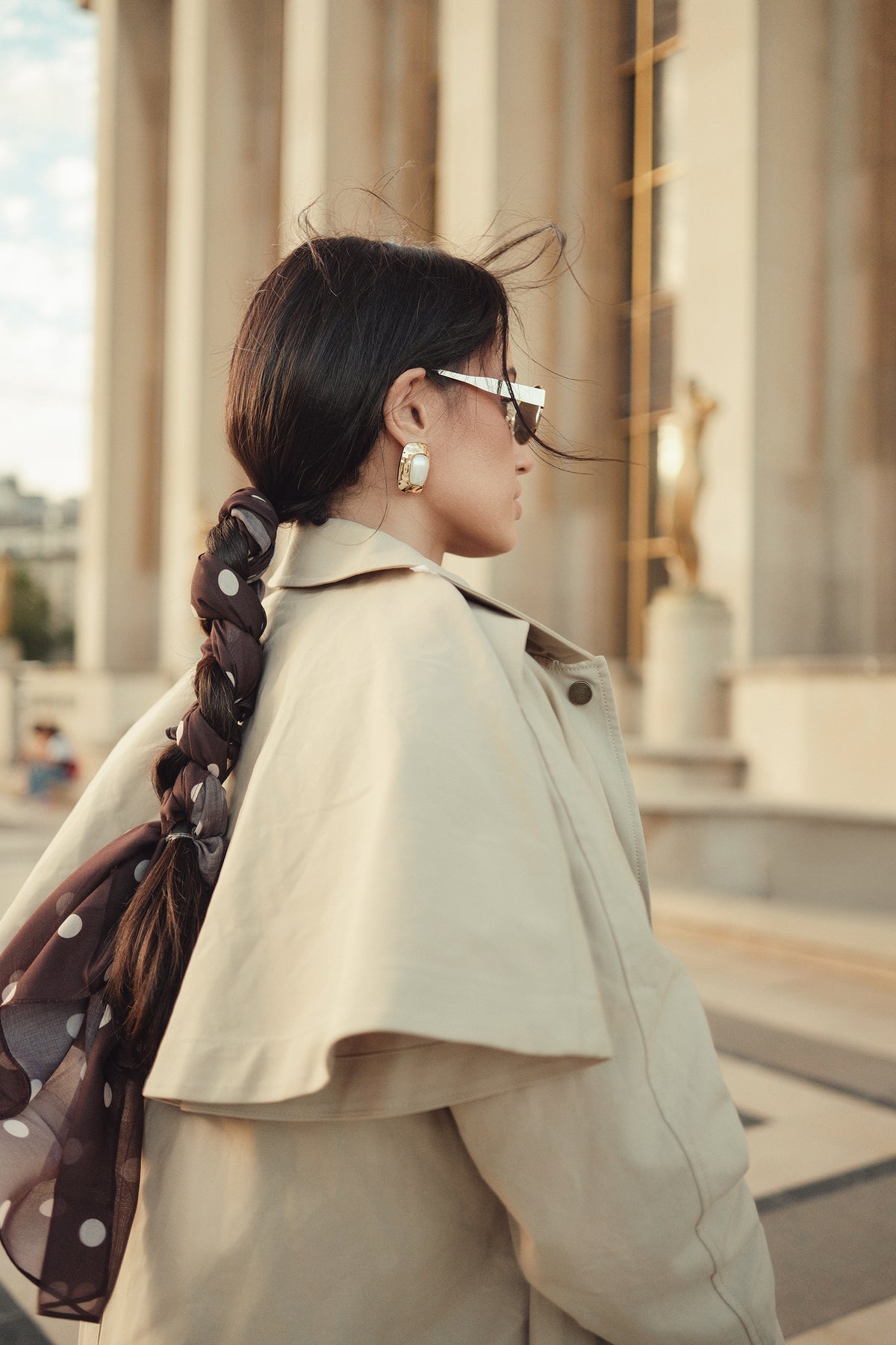 Brown Study Head Scarf