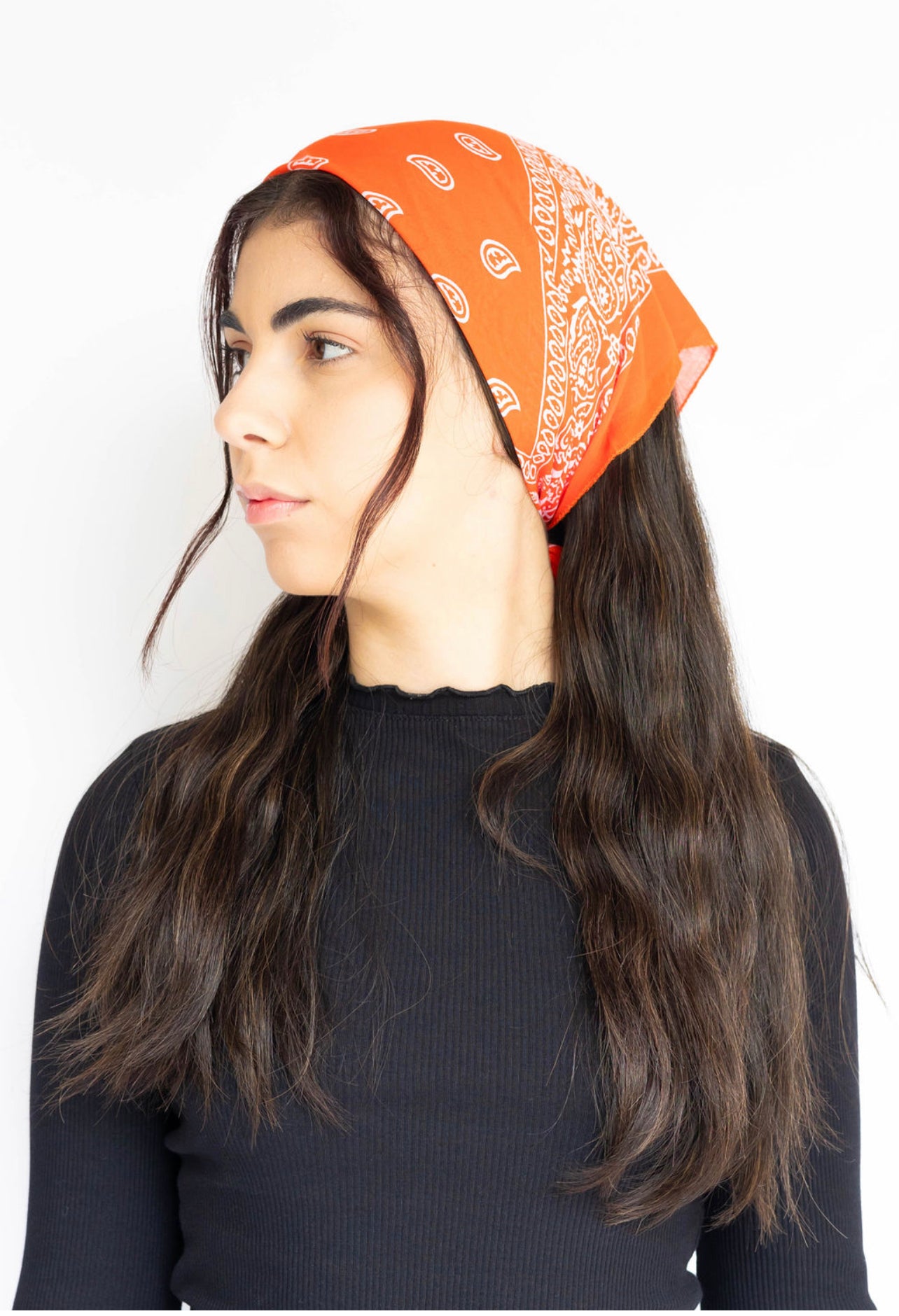 Bandana sjaal Orange | Hairjewelz by Elle Bandana sjaal Orange | Hairjewelz by Elle