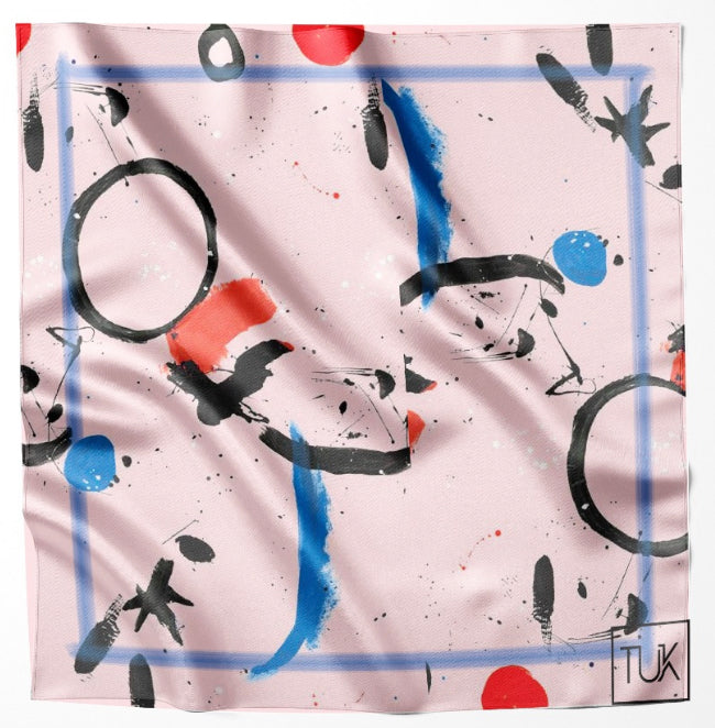 Graphite Art Head Scarf