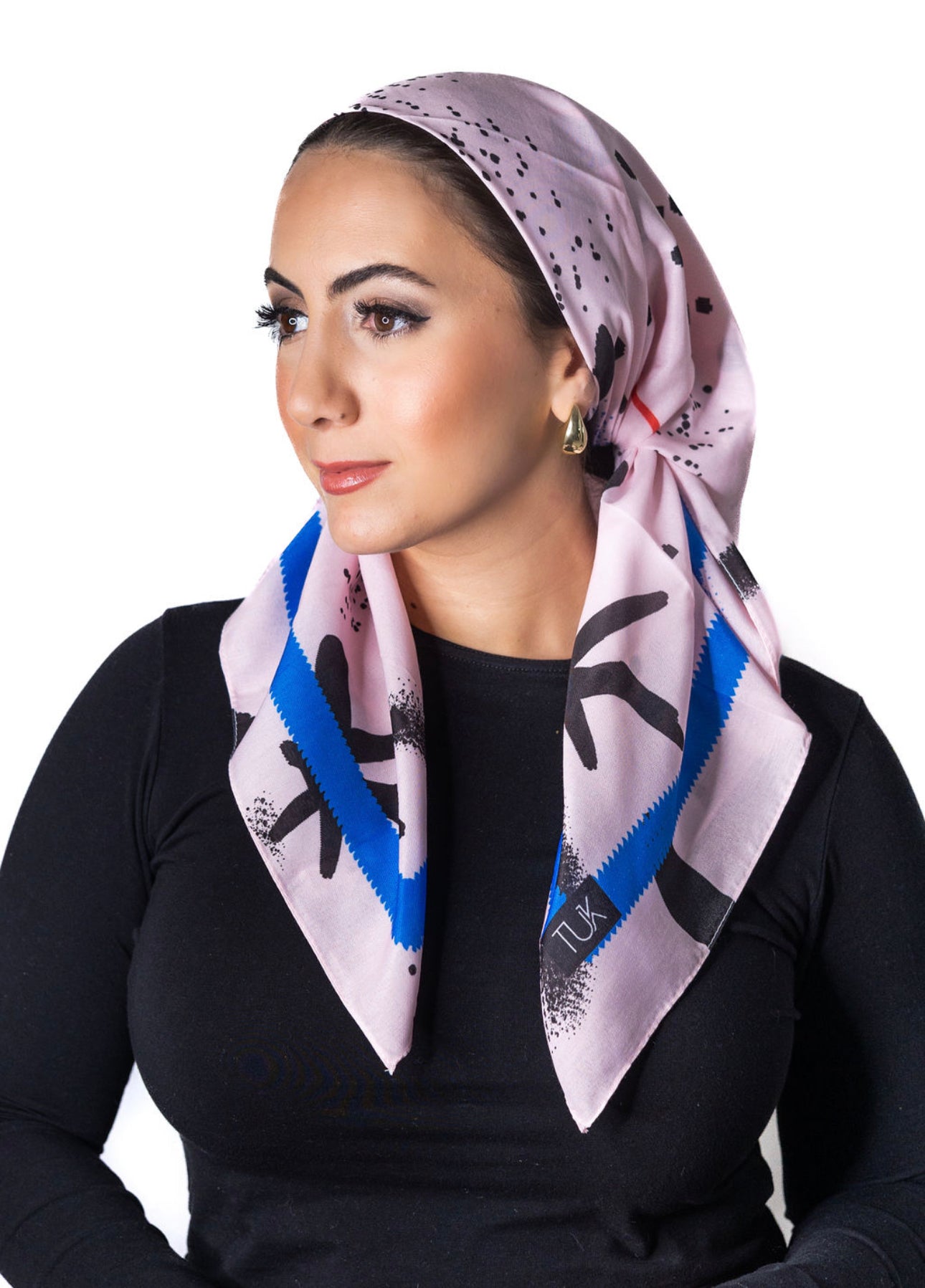 Graphite Art Head Scarf