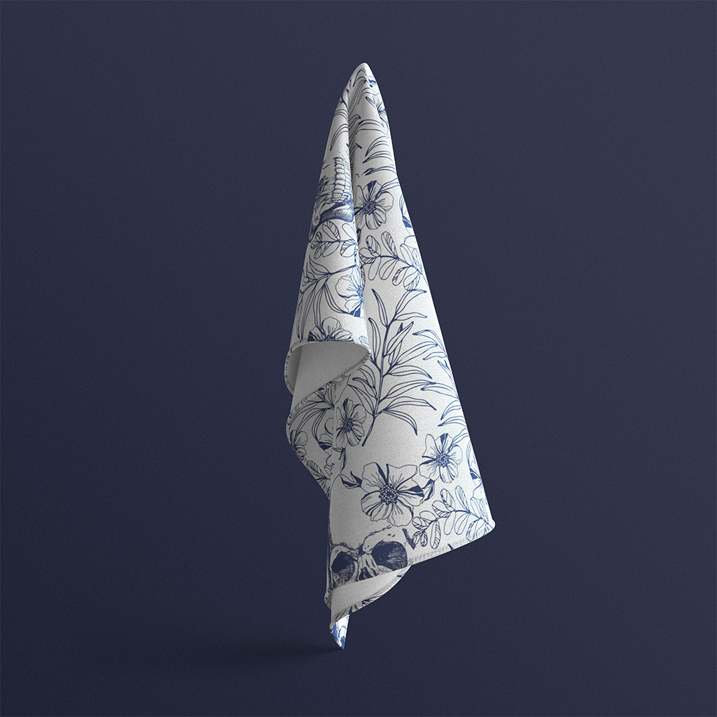 Vintage Toile Head Scarf